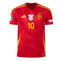 Maglia Calcio Spagna Dani Olmo #10 Prima Divisa Europei 2024 Manica Corta